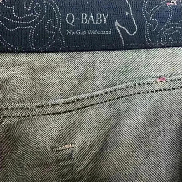 Wrangler Q Baby Breast Cancer Awareness Women 44X34 Jeans Mid Rise Stretch Blue - Picture 8 of 8